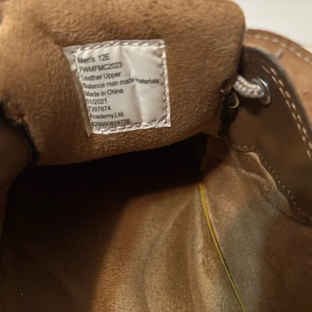 Magellan Outdoors Men's Laguna Madre Brown Tan Leather Boat Shoes Size 12E